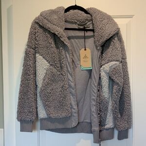 Prana Heather Gray Sherpa Jacket